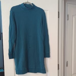 Toad&Co Teal Long Sleeve Dress